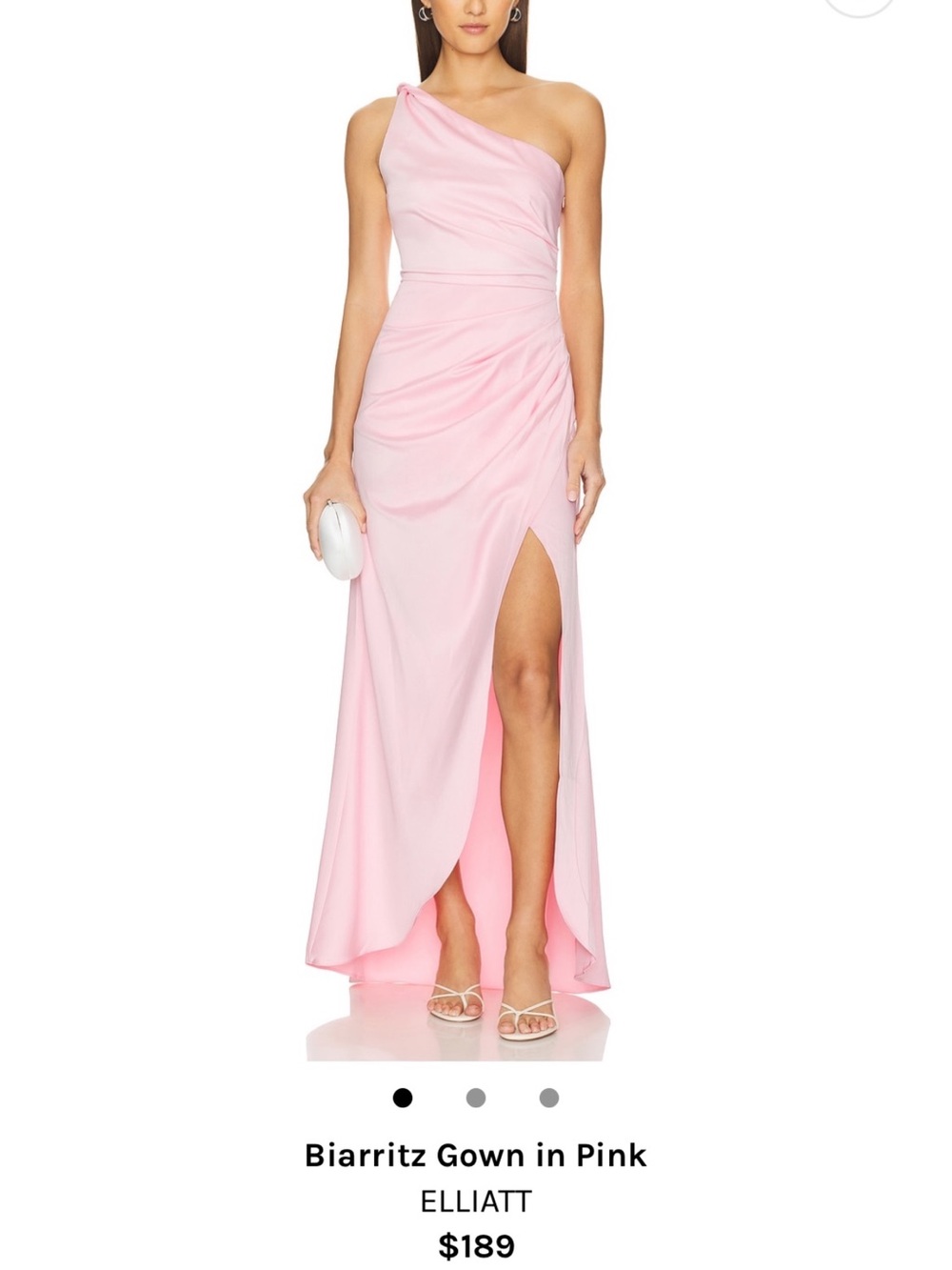 Elliatt One-Shoulder Blush Pink Gown